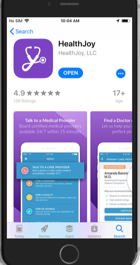 HealthJoy healthcare app