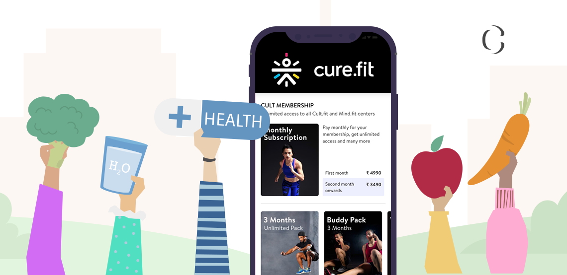 How can you conquer the world of health and wellness with an app like Cure.fit