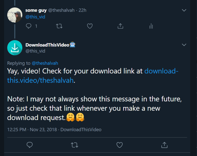 twitter Video downloader bot