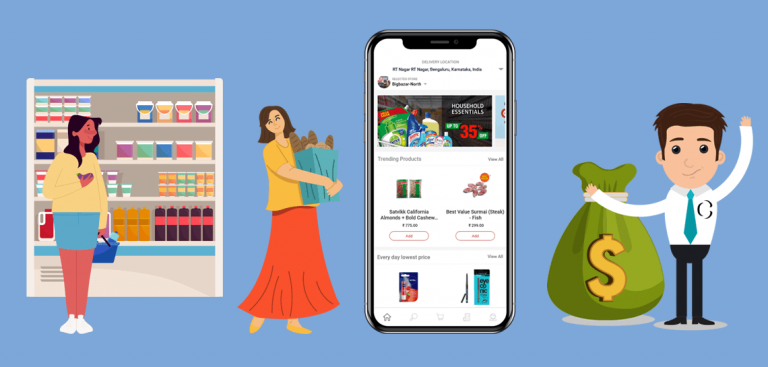 what is the cost of development an on-demand grocery app