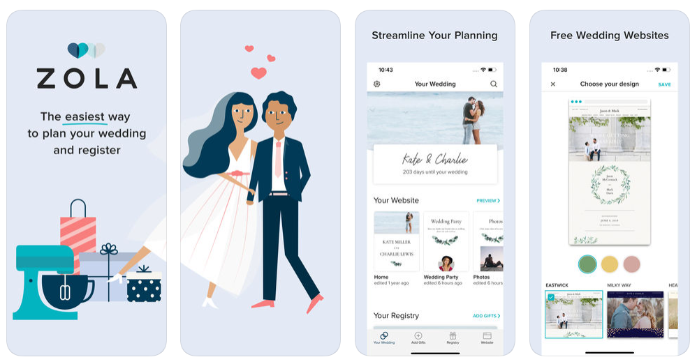 Zola app- a wedding planning app